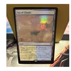 Magic: The Gathering Sea of Clouds Foil Rare Land Commander Legends #360 - Image 1
