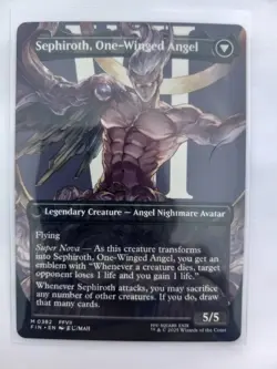 MTG Final Fantasy English Sephiroth, Fabled Soldier Borderless 0382 Non-Foil - Image 2