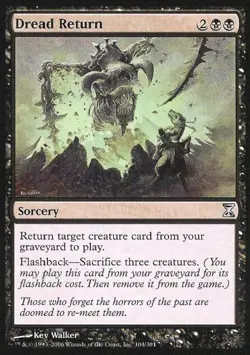 Dread Return - Medium Play MTG Time Spiral - Image 1