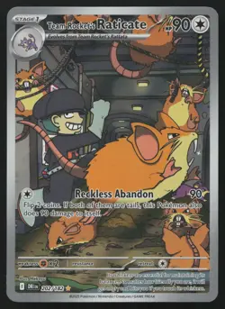 Team Rocket's Raticate 202/182 Destined Rivals Pokemon English NM - Image 1