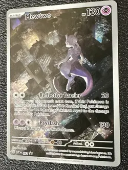 Mewtwo 052 SVP Promo Illustration Rare Pokemon TCG Holo - Image 1