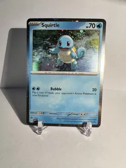Squirtle Cosmos Holo 048 Pokemon Black Star Promo SVP 151 DOUBLE SWIRL NM - Image 1