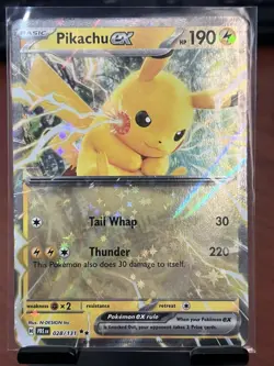 Pikachu ex 28/131 Prismatic Evolutions Double Rare Pokemon TCG - Image 1