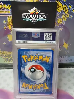 Pokemon TCG PSA 8 Meganium Neo Genesis 2000 Unlimited Holo Rare 10/111 - Image 2