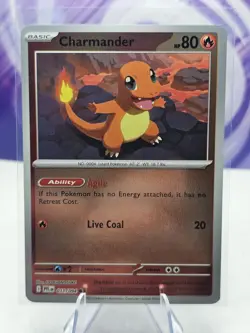 Pokemon Phantasmal Flames 011/094 Charmander Reverse Holo NM - Image 1