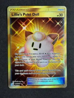 Lillie's Poke Doll 267/236 Cosmic Eclipse Gold Secret Rare Pokemon NM/Near Mint - Image 1
