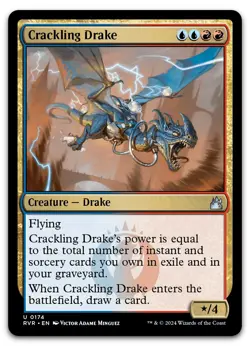 Crackling Drake #174 (LP) Ravnica Remastered RVR Magic MTG - Image 1
