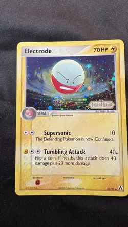 Electrode Reverse Foil Pokemon EX Legend Maker #32 2006 - Image 1