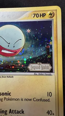 Electrode Reverse Foil Pokemon EX Legend Maker #32 2006 - Image 2