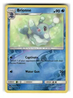 Brionne 66/214 Uncommon Lost Thunder Pokemon Reverse Holo Near Mint - Image 1