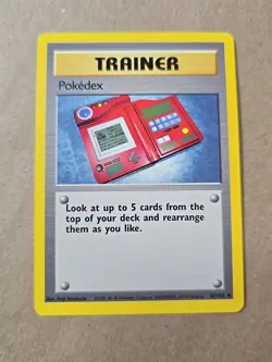 POKEMON Trainer Pokedex 87/102 Base Set Unlimited 1999 Original Pack Fresh - Image 1