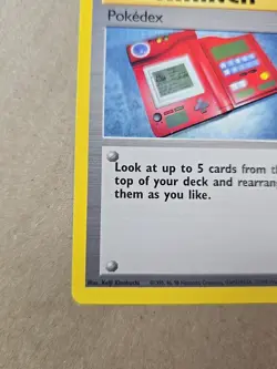 POKEMON Trainer Pokedex 87/102 Base Set Unlimited 1999 Original Pack Fresh - Image 5