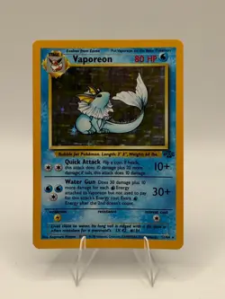 Vaporeon 1999 Pokemon Jungle 12/64 Holo Rare WotC Vintage 12/64 - Image 1
