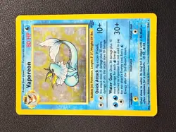 Vaporeon 1999 Pokemon Jungle 12/64 Holo Rare WotC Vintage 12/64 - Image 3