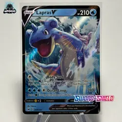 Lapras V 049/202 Ultra Rare Pokemon TCG: Sword & Shield Base MINT SHIPS TODAY! - Image 1