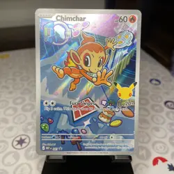 Chimchar 041 First Partner IR Promo –30th Anniversary Pokemon TCG - Image 1