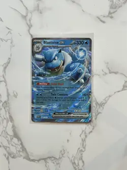 Pokemon TCG Blastoise ex Scarlet & Violet: 151 009/165 Holo Double Rare Pokemon - Image 1