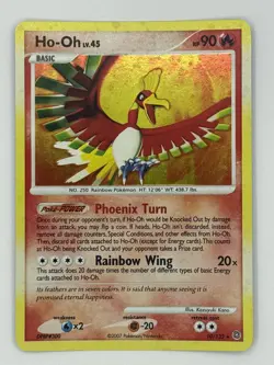 HO-OH LV.45 2007 POKEMON D&P SECRET WONDERS HOLO RARE 10/132 Q2045 - Image 3