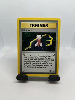Vintage Pokemon TCG Gym Challenge Giovanni Holo Rare LP 18/132 - Image 1