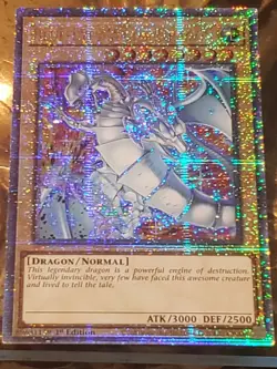 Blue-Eyes White Dragon (Alt Art) 1ST ED Quarter Century RA04-EN002 Yu-Gi-Oh! - Image 1