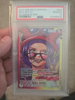 One Piece - Belo Betty - OP05-002 Alternate Art PSA 10 - Image 3