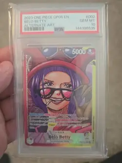 One Piece - Belo Betty - OP05-002 Alternate Art PSA 10 - Image 4