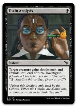 Toxin Analysis #107 (LP) Murders Karlov Manor MKM Magic MTG - Image 1