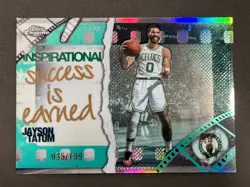 Jayson Tatum 2025 Topps Chrome Basketball Inspirational Aqua /199 - Image 1