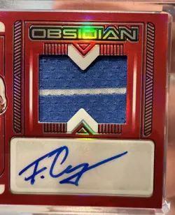 Franz Wagner 2021-22 Obsidian Electric Etch Red Flood RPA Patch Auto Magic MINT! - Image 2