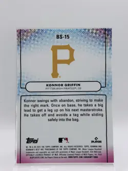 Topps 2025 Bowman's Best Mini Diamond Showpieces Konnor Griffin #BS-15 Pittsburg - Image 2