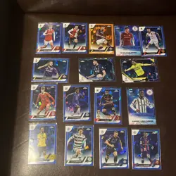 2022 & 2023 Topps Chrome UEFA Soccer Sapphire Edition 34-Card Lot! (Q1) - Image 1