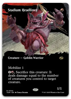 Stadium Headliner (Borderless) #344 (NM) Tarkir Dragonstorm TDM Magic MTG - Image 1