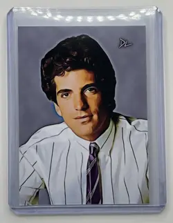 JFK Jr. Limited Edition Artist Signed “American Icon” Trading Card 6/10 - Image 1
