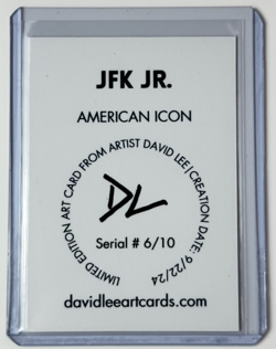 JFK Jr. Limited Edition Artist Signed “American Icon” Trading Card 6/10 - Image 2
