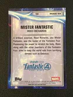 Reed Richards Mister Fantastic 2025 Topps Chrome Marvel Thor Refractor /99 - Image 2