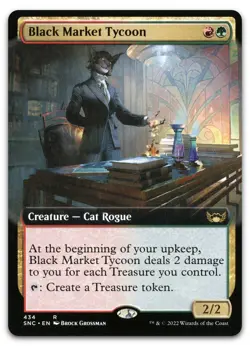 Black Market Tycoon (Extended Art) #434 (LP) Streets New Capenna SNC Magic MTG - Image 1