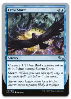 Crow Storm #31 (NM) Unstable UST Magic MTG - Image 1