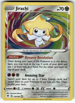 Jirachi 119/185 SWSH04: Vivid Voltage NM Pokemon Card TCG - Image 1