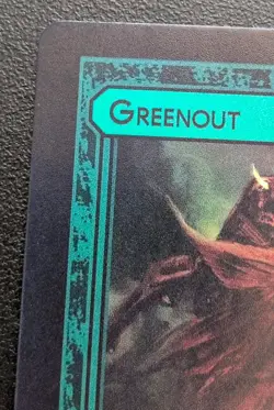 Divorced Dads Court of Chaos Beast Card "GREENOUT" Holo NM Condition *See Photos - Image 2