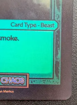 Divorced Dads Court of Chaos Beast Card "GREENOUT" Holo NM Condition *See Photos - Image 4
