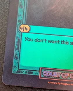 Divorced Dads Court of Chaos Beast Card "GREENOUT" Holo NM Condition *See Photos - Image 5
