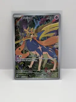 NM-Mint Zacian 100/094 Phantasmal Flames Illustration Rare Pokemon Card TCG - Image 1