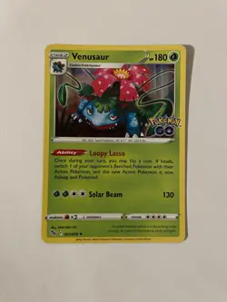 Venusaur 3/78 Pokemon GO Holo Rare Pokemon Card Pokemon TCG 003/078 - Image 1