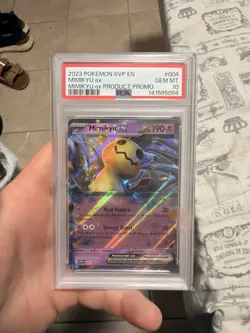 Pokemon Mimikyu ex #004 Scarlet & Violet Promo Holo PSA 10 Graded Card - Image 1