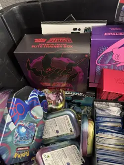 Pokemon Bulk card/empty etb and tins bulk cards from sword and shield and s&v - Image 2