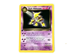 Team Rocket First Edition Dark Alakazam Vintage Pokemon Card NH NM Condition - Image 1