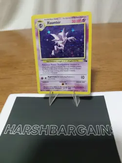 Pokemon TCG Haunter Fossil Unlimited Rare Holo Card 6/62 MP Condition - Image 1