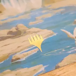 1x Island, Gold Stamped Art Card, 51/54 Avatar The Last Airbender, Magic MTG NM - Image 2