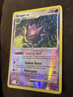 Pokemon TCG Single Card Gengar LV.43 Reverse Holo Rare 18/100 DP Stormfront 2008 - Image 3