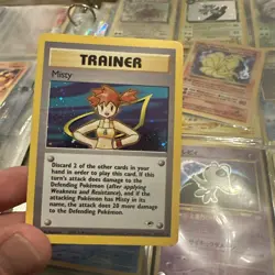Pokemon TCG Misty Trainer Card Gym Heroes 18/132 Holo Rare NM - Image 1